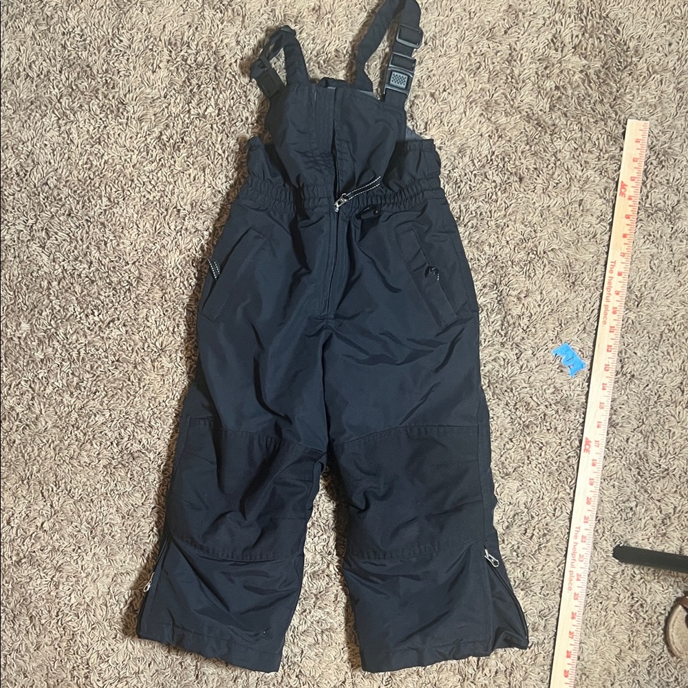 Lands' End Kids Black snow suite Overalls Size 5